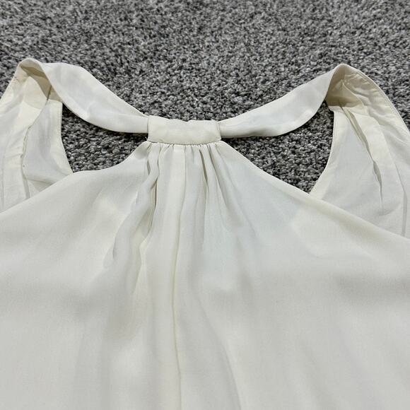 BANANA REPUBLIC Cream Halter Blouse Top, Size Small - Picture 3 of 8